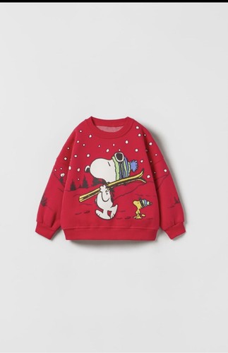 ZARA NWT sweatshirt snoopy peanuts size 6-9 months | eBay