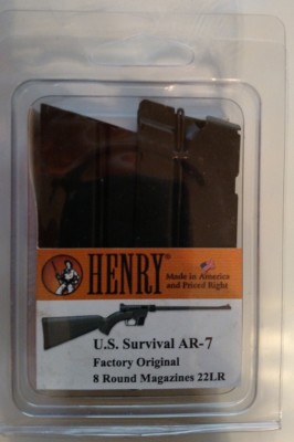 Американская винтовка для выживания Henry с магазином на 8 патронов.22 LR 8rd Mag HS15, Заводская НОВИНКА, 2 упаковки