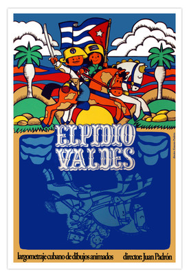 Cuban Poster 4 film''ELPIDIO Valdes''Cuba Animated.Home interior Graphic Design
