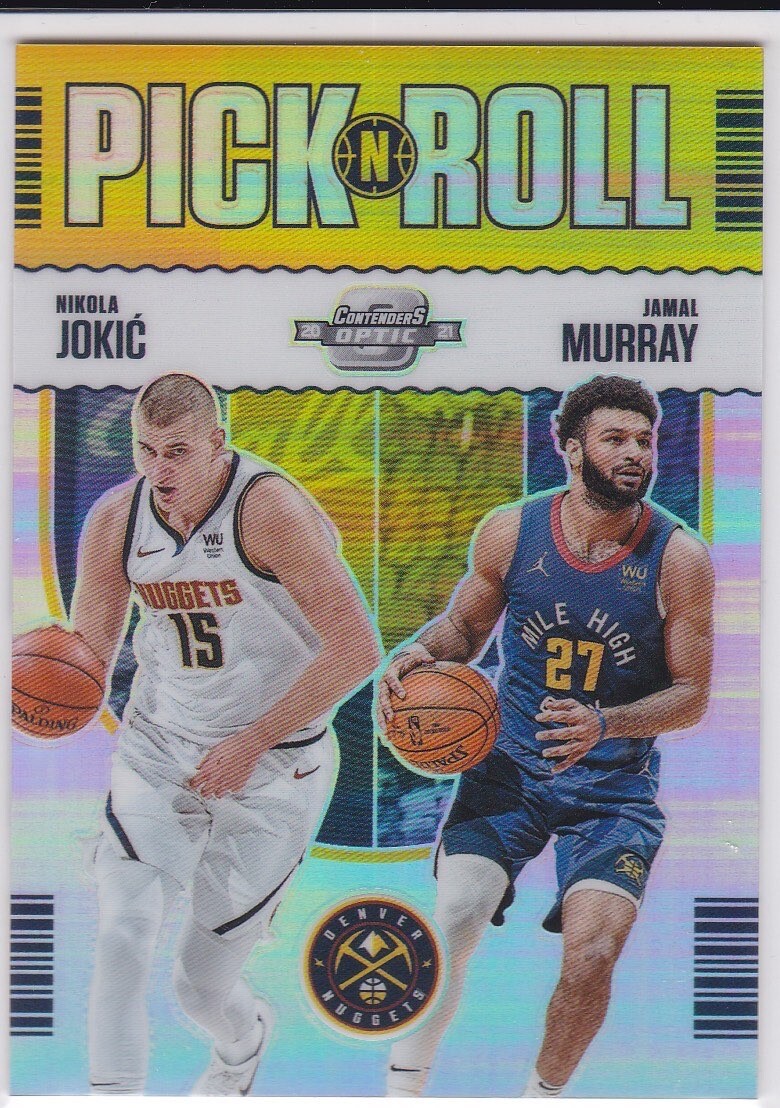 NIKOLA JOKIC & JAMAL MURRAY Dual Basketball Card OPTIC