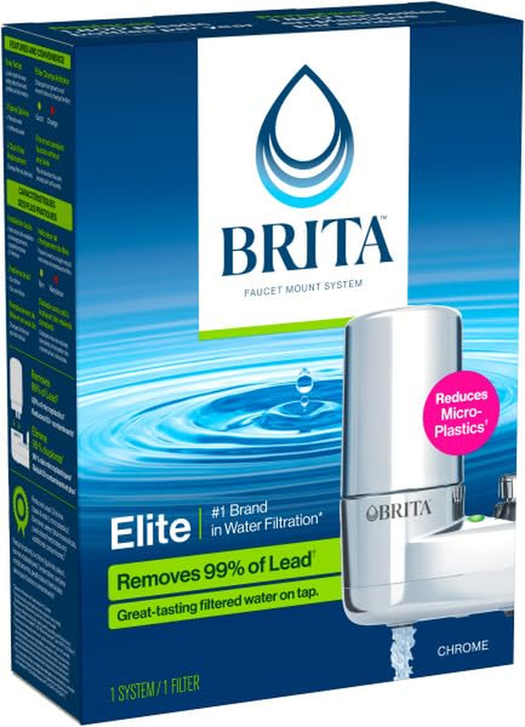 On Tap Faucet Water Filter System, Chrome (Packaging may vary)