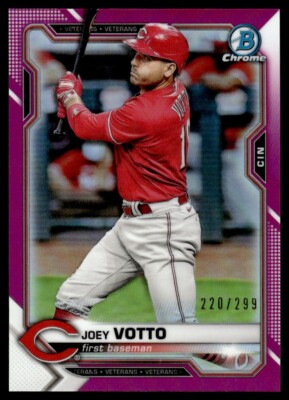 ★エリオット★ 2021 Bowman Chrome Fuchsia Refractor Joey Votto 220/299