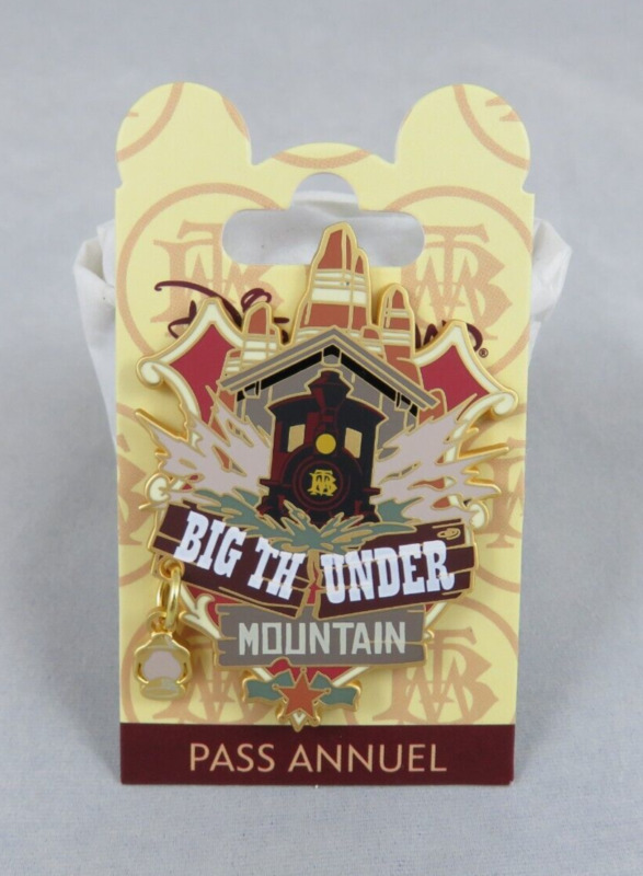 Disney Disneyland Paris DLP Pin - Big Thunder Mountain - Annual Pass - Dangle