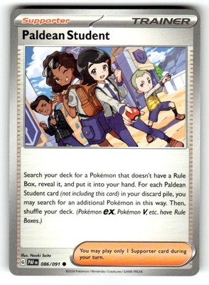 Paldean Student Pokemon SV: Paldean Fates 086/091 NM