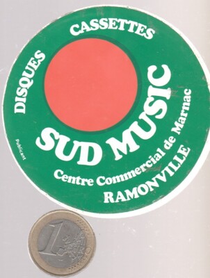 Autocollant. C3. Disques. SUD MUSIC à Ramonville