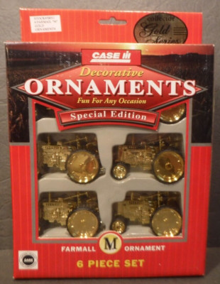 Case IH Decorative Christmas Ornaments Farmall M Special Edition Gold Series