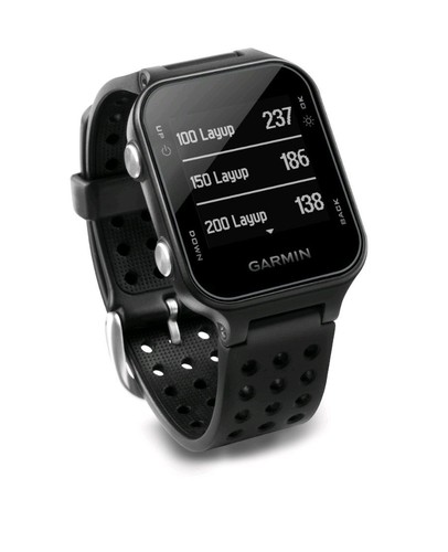 New Men's Garmin Approach S20 GPS Golf Watch Black With 4 Pack Screen Protector