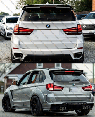 FOR 14-18 BMW F15 F85 X5 X5M GT STYLE GLOSS BLK REAR ROOF SPOILER WING EXTENSION