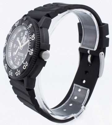 Pre-owned Luminox Navy Seal Swiss Made Double-security Gasket Xs.3001.f Quartz Mens Watch