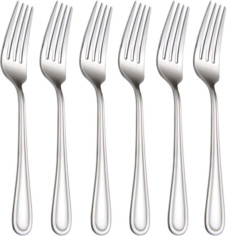 Set Of 6, Flatware Forks 7-inch, Stainless Steel Table Forks
