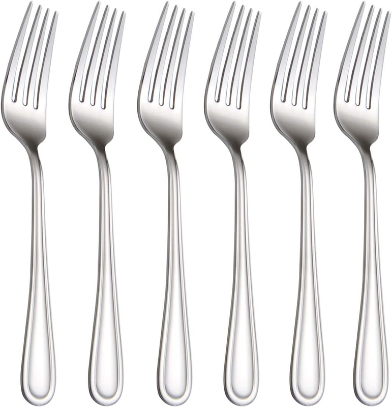 Set Of 6, Flatware Forks 7-inch, Stainless Steel Table Forks