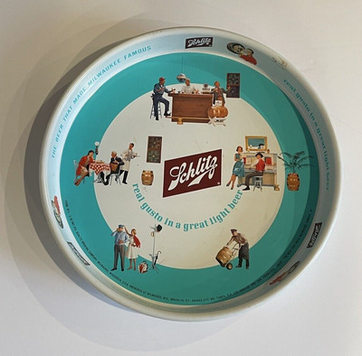 Vintage Schlitz Beer 13 inch Serving Tray Jos. Schlitz Brewing Co Milwaukee WI