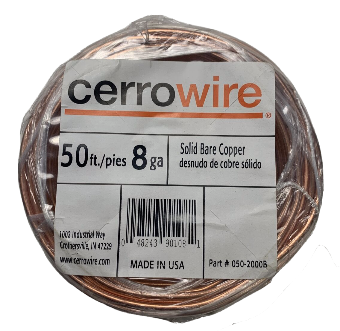 Southwire 200 4Gauge Solid SD Bare Copper Grounding Wire, 46 OFF