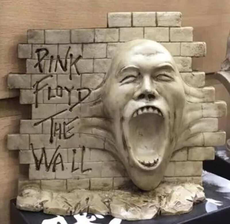 PINK FLOYD The Wall SCULPTURE -- Bust Figure Statue Music Sculture cd lp dvd !!!