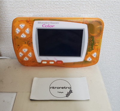 WonderSwan Color Crystal Orange Console Bandai Wonder Swan Japanese