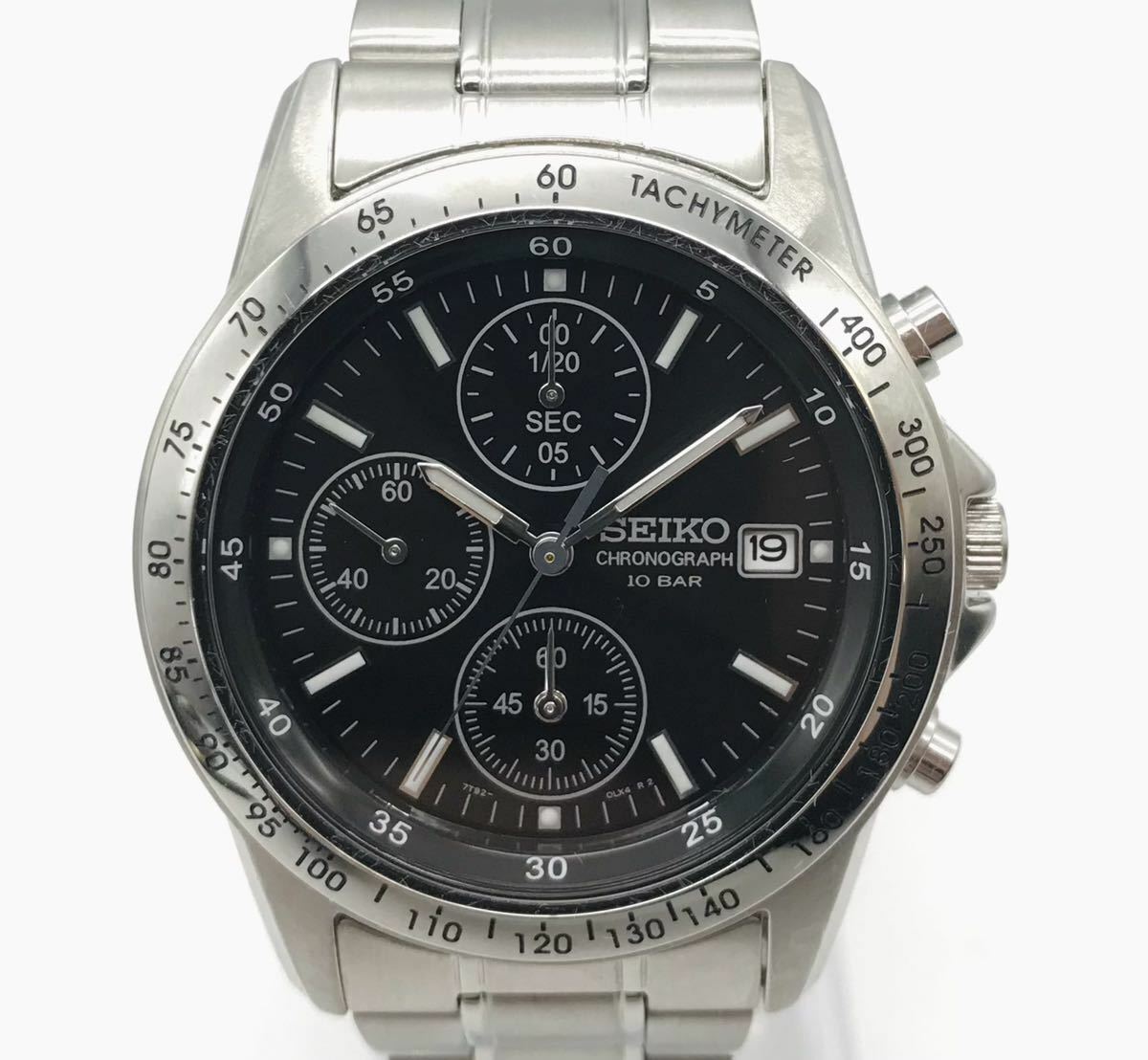 A195 希少 稼動品　SEIKO chronograph 黒ベゼル 24A2911.jpg?v=1733540723&width