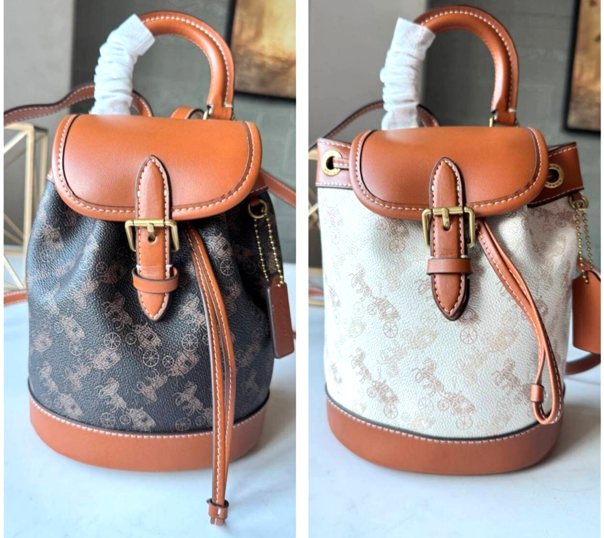 ★超特価・正規品★Coach★Harper Backpack バックパック CAM31 COACH Harper BackPack With Horse and Carriage Print Truffle