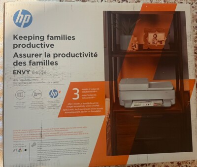 HP ENVY 6455e Wireless Color Inkjet All-in-One Printer - White (223R1A#B1H)