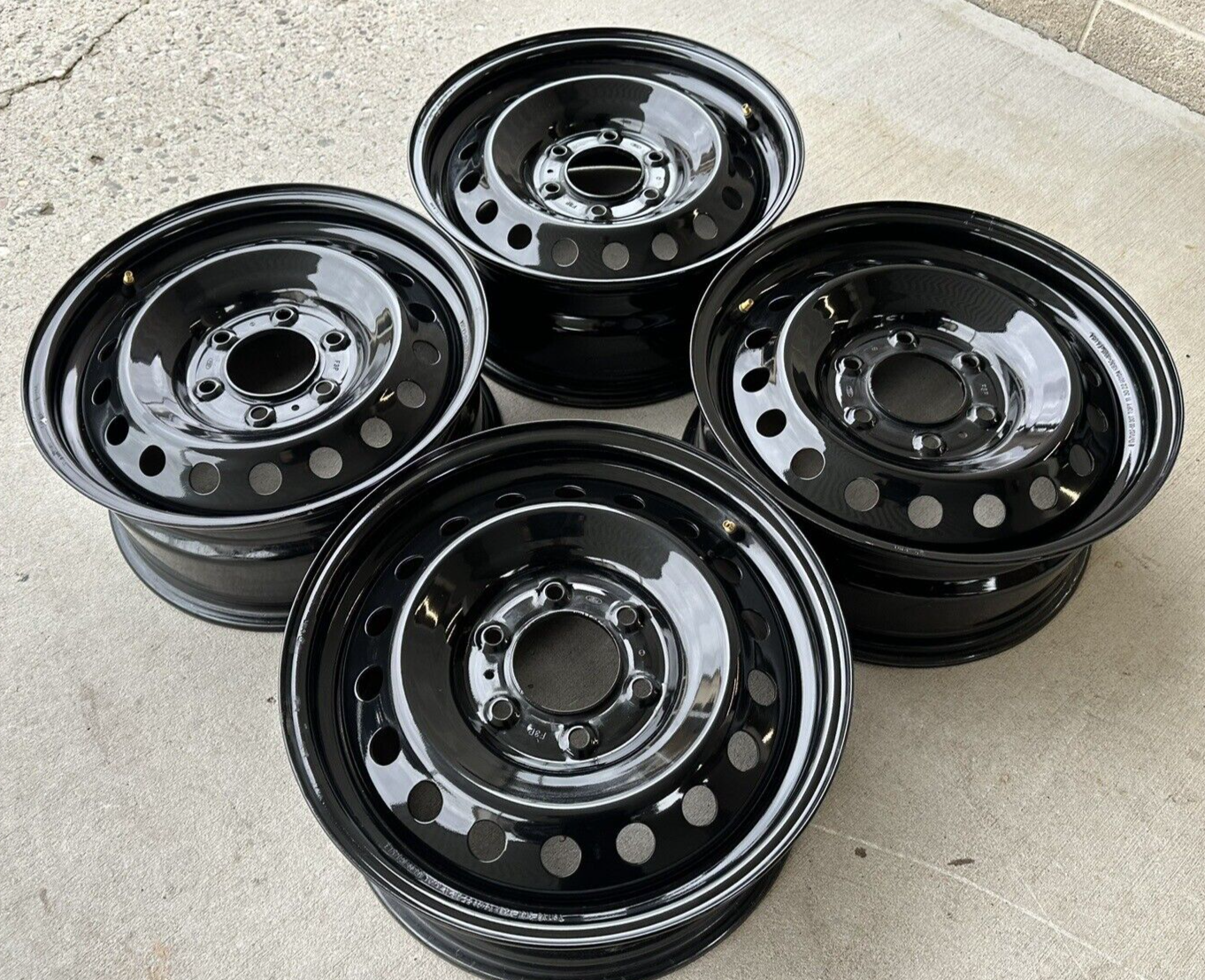17" FORD BRONCO RANGER STEEL BLACK DIAMOND OEM FACTORY STOCK WHEELS RIMS #1115