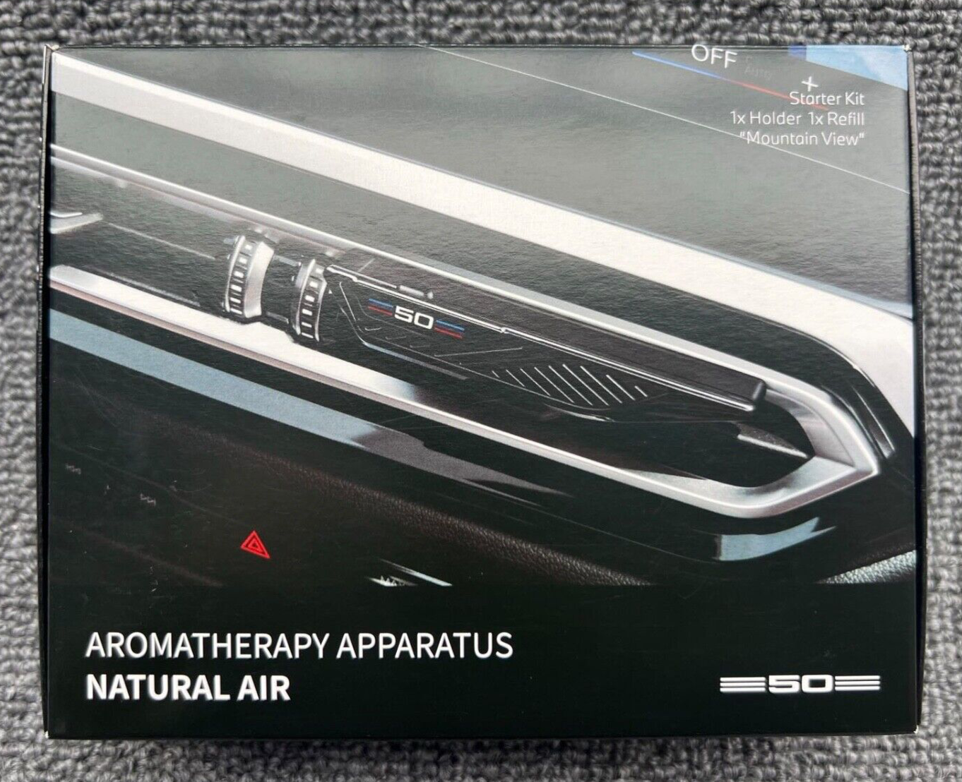 GENUINE BMW NATURAL AIR 50TH ANNIVERSARY FRESHENER MOUNTAIN VIEW STARTER KIT