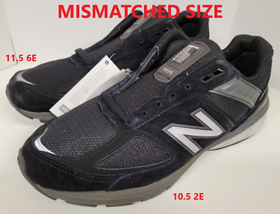 Mismatched Size 10.5 2E/11.5 6E) Mens New Balance 990v5 Shoes Athletic  Sneakers | eBay