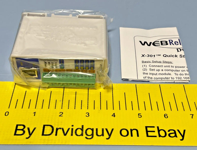 Control by Web X-301-E Programmable Web Relay Dual P.O.E