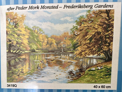 Printed needlepoint tapestry  Orchidea   40x60 Cm Fredericksburg Gardens