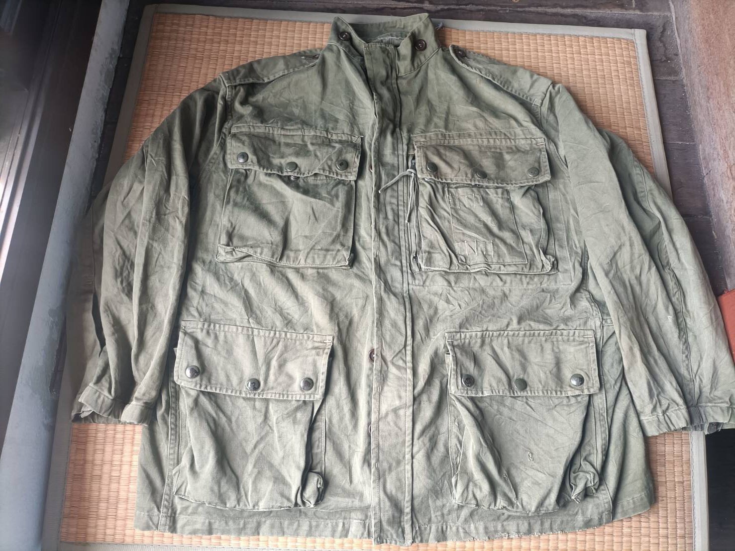 60's Airborne Paratrooper French Army Smock Jump Jacket | eBay