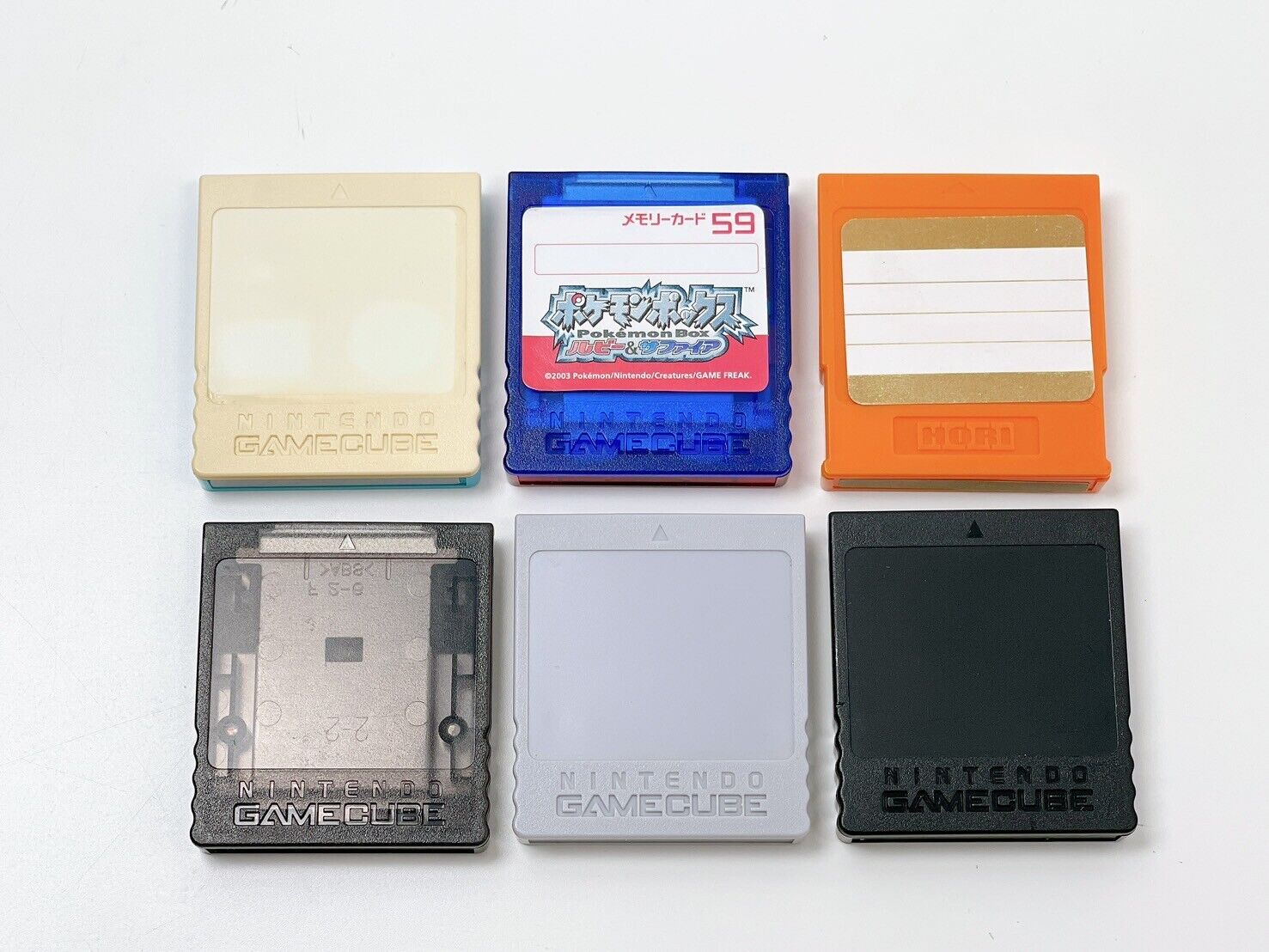GameCube Memory Card Color variations DOL-014,DOL-008,Club GameCube Memory Card Color variations DOL-014,DOL-008,Club