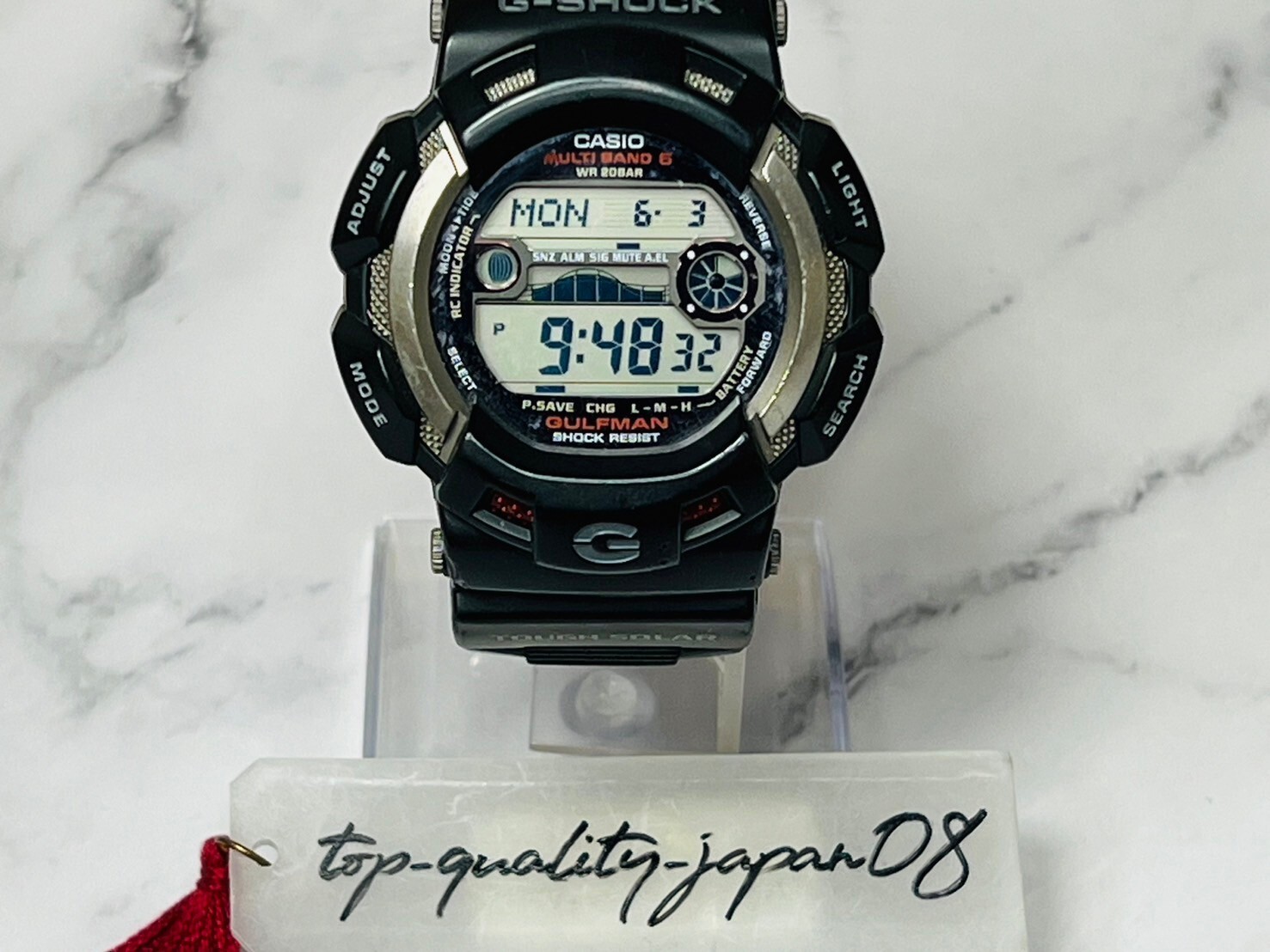 美品 G-SHOCK GW-9110GY ガルフマン 電波ソーラー 反転液晶