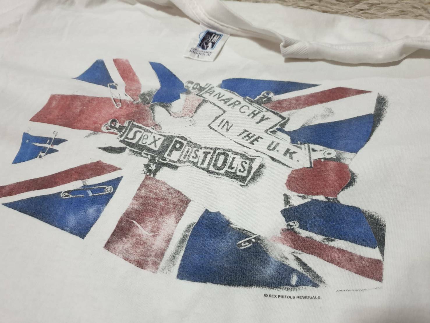 Rare Vintage SEX PISTOLS Anarchy In The U.K T-Shirt White Rare Vintage SEX PISTOLS Anarchy In The U.K T-Shirt White