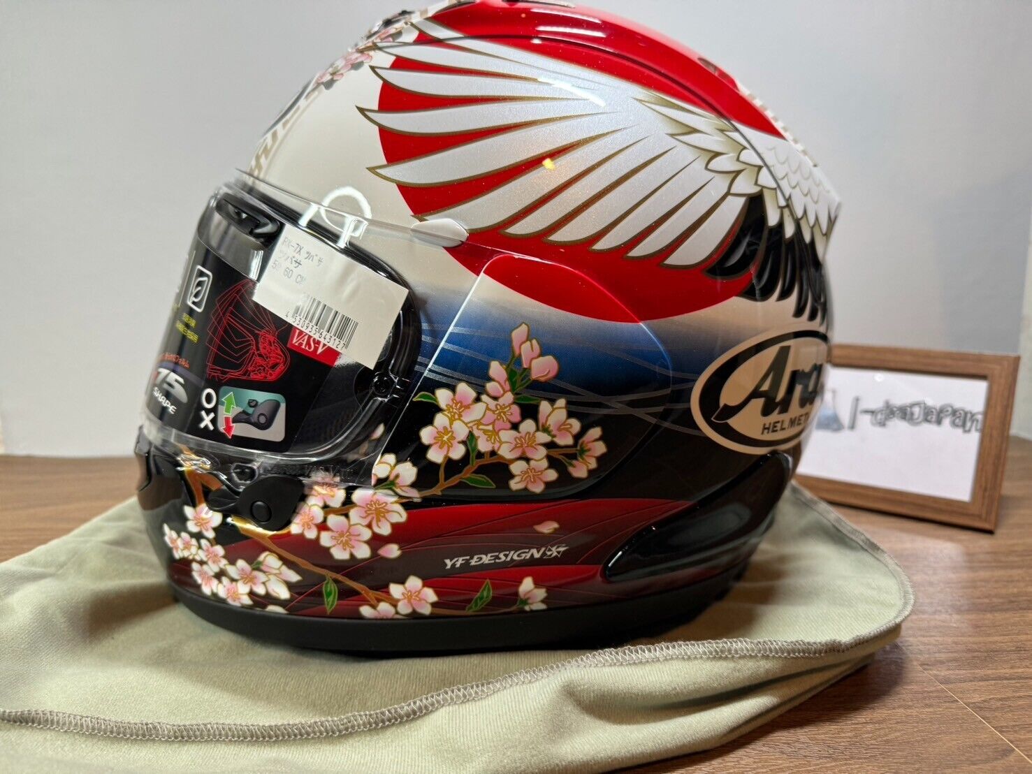 ARAI RX-7X TSUBASA Japanese design with lucky cranes FULL ARAI RX-7X TSUBASA Japanese design with lucky cranes FULL