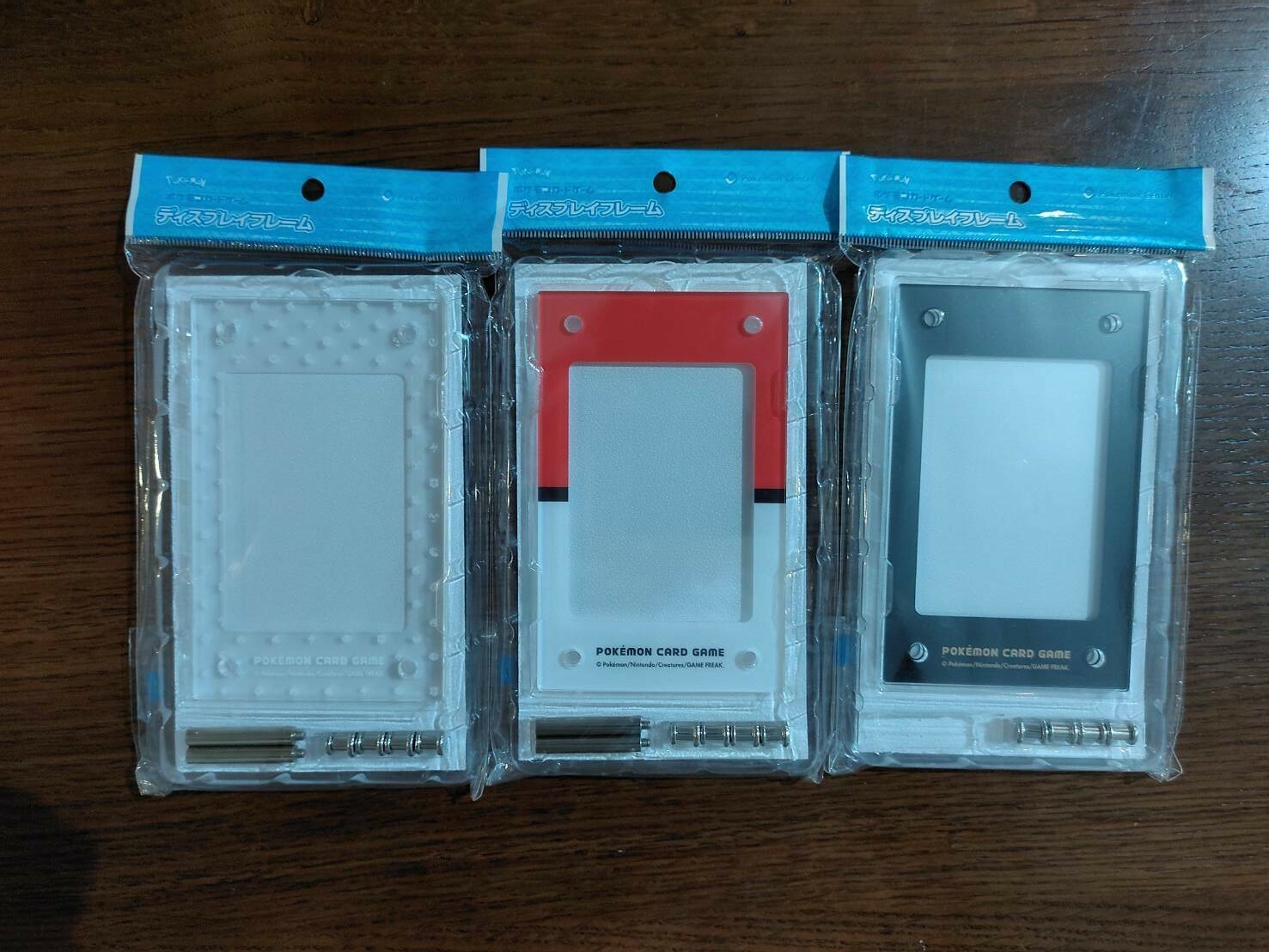 特製ディスプレイフレーム 3個 Pokemon Card Official Goods Card Display Frame 3set Pokemon