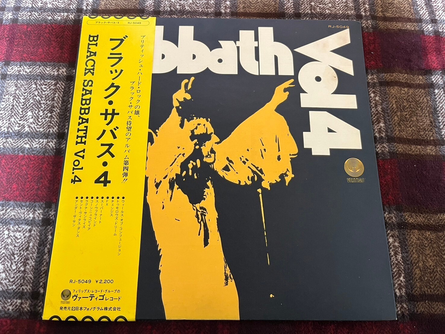 Black Sabbath Vol 4 レコード　LP RJ-5049 BLACK SABBATH VOL.4 VERTIGO RJ5049 JAPAN OBI VINYL LP | eBay