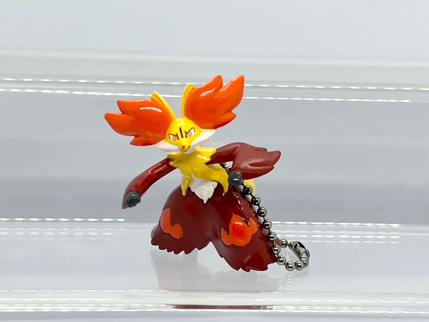 Pokemon Mascot Keychain XY Delphox Figure Takara Tomy A.R.T.S 2014
