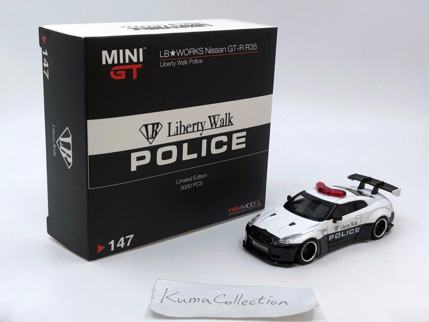 MINI GT TSM MODEL 1:64 #147 LB WORKS NISSAN GT-R R35 POLICE MINI GT TSM MODEL 1:64 #147 LB WORKS NISSAN GT-R R35 POLICE