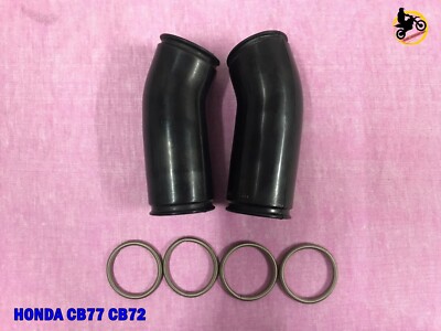 Fit Honda  CB77 CB72 Air Filter Intake Tube Set & Spring Set / Pair