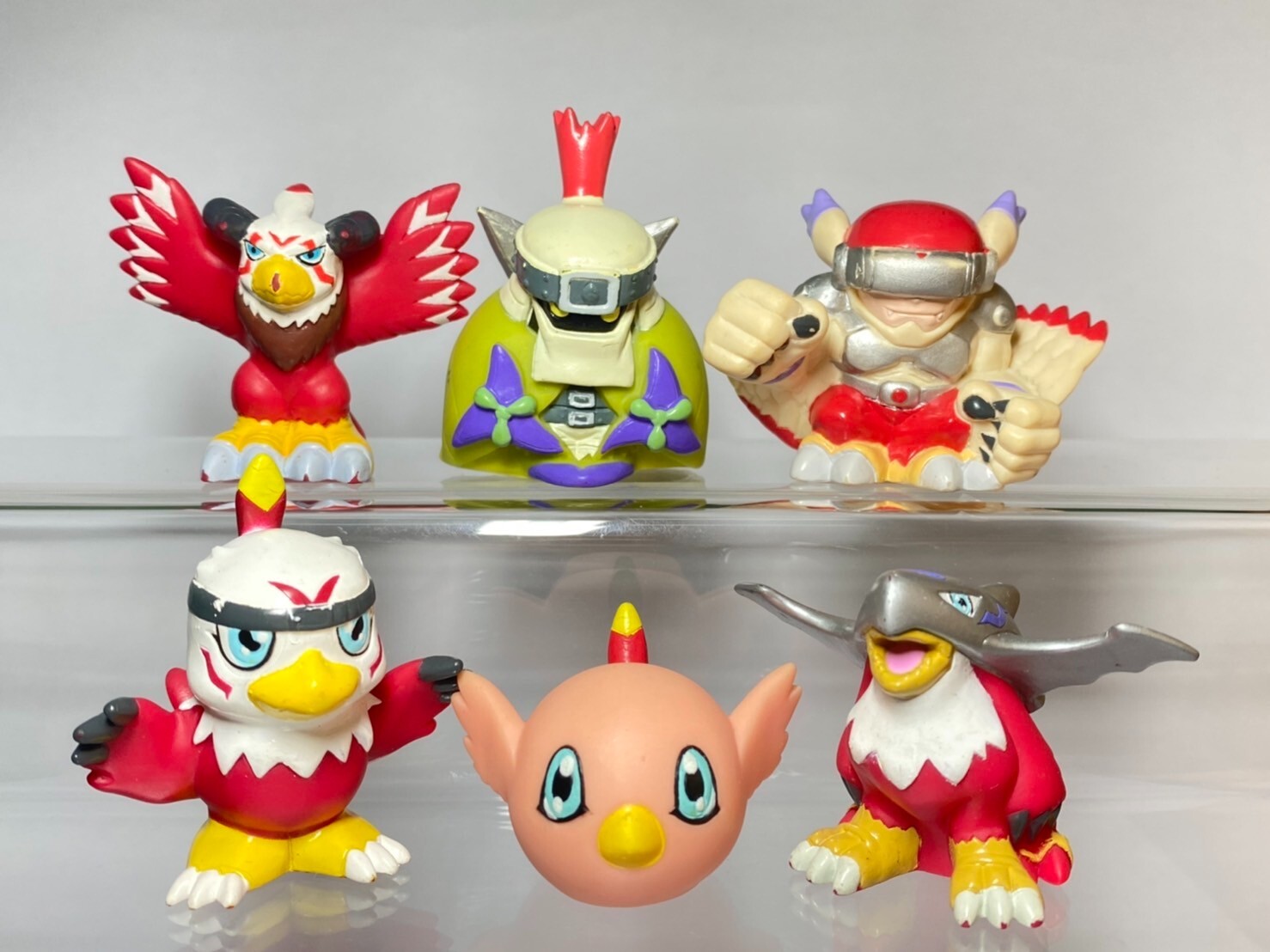 希少✨motion by HOMMON 　ホンモン　クロコダイル　じみけん Hawkmon Aquilmon Sliphymon(6 pcs)Digimon Adventure Bandai