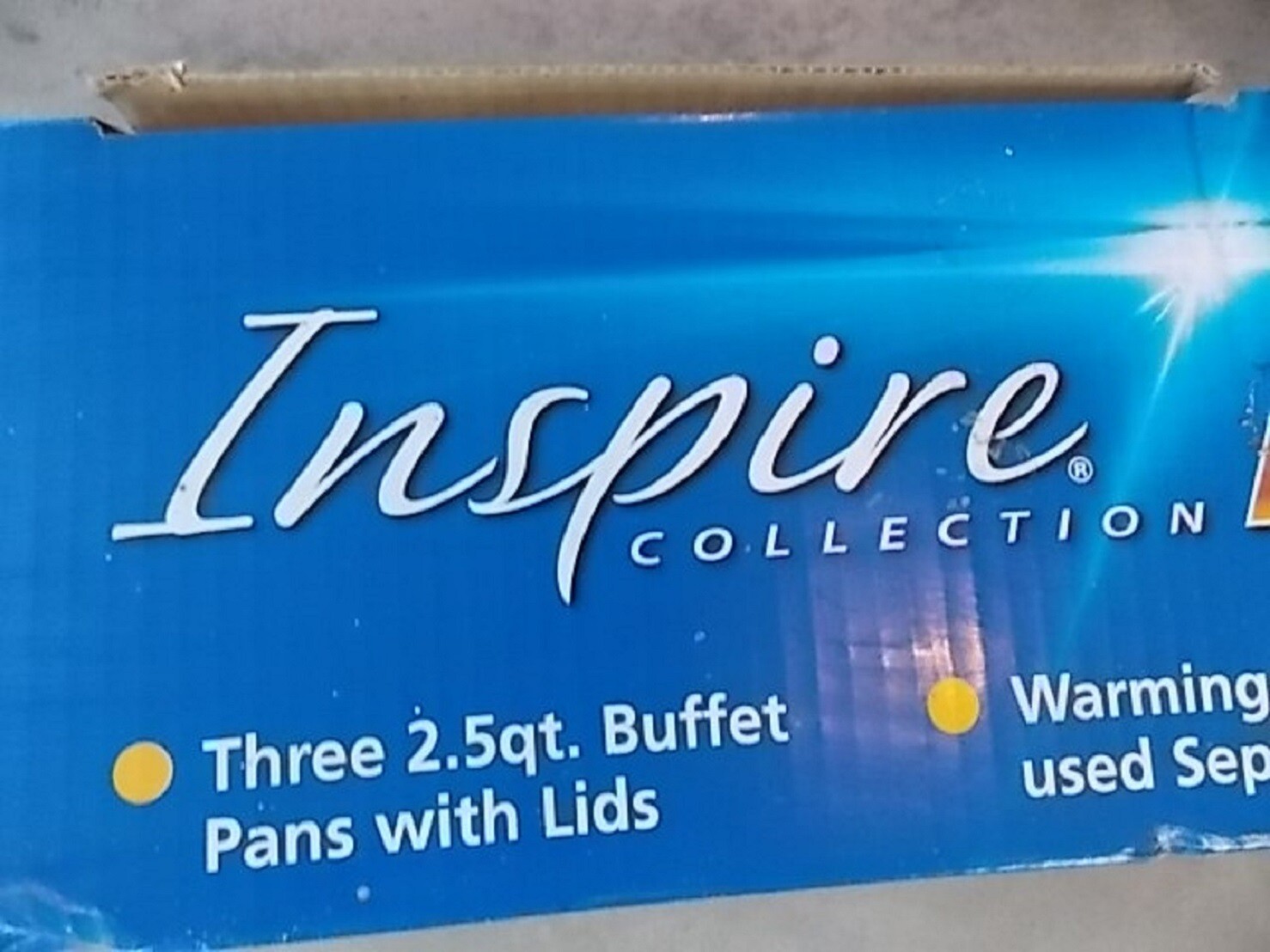 New Oster Buffet Warmer 3 Pan Tabletop Warming Tray 2.5 qt Dinner Party Food