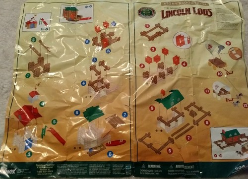 Stony Brook Town Lincoln Logs Set incomplete. See description.