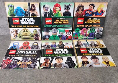 DK Lego Books Lot of 6 Hardcover Youth Childrens Kids English/ Spanish Bilingual