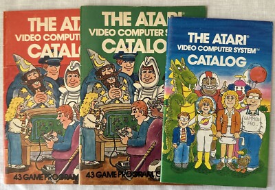 The Atari Video Computer System Catalog 43 Game Program Cartridges 1981 Brochure