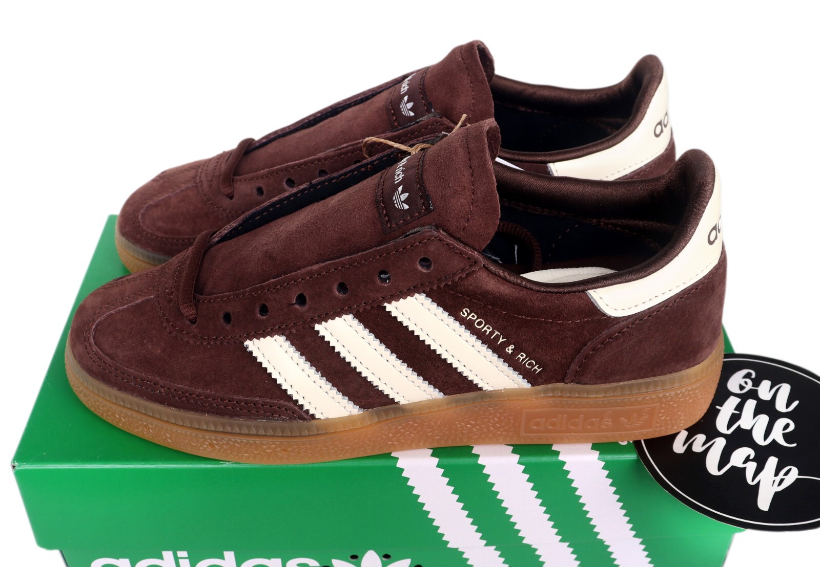 Adidas x Sporty & Rich Handball Spezial Brown UK 3 4 5 6 7 8 Adidas x Sporty & Rich Handball Spezial Brown UK 3 4 5 6 7 8
