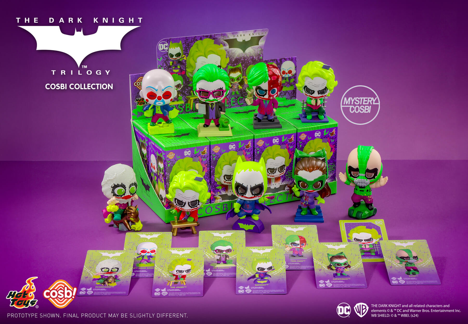 【コスビ】 ＤＣ・コレクション　ダークナイト・トリロジー　５体セット Hot Toys The Dark Knight Trilogy Jokerized Cosbi Collection