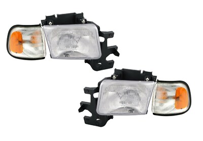 ベッドライトカバー(DODGE RAM VAN) FITS DODGE FULL SIZE RAM VAN 1994-1997 B1500 HEADLIGHTS HEAD