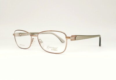 Emozioni by Safilo Eyeglasses Frames EM 4374 4IX Gold Brown/Ivory Olive53-16-135