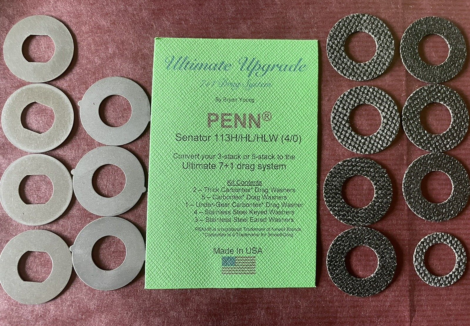 PENN SENATOR 4/0 113H / HL / HLW  7+1 BRYAN YOUNG ULTIMATE UPGRADE DRAG SYSTEM