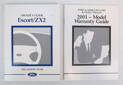 Genuine 2001 01 Ford Escort/ ZX2 Owner's Owner Owners Manual