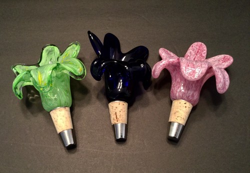 Bombay Blown Glass Wine Stopper Set Of 3