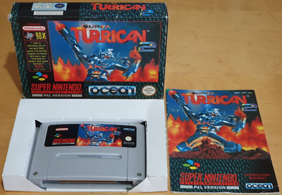 Super Turrican 2 for Super Nintendo SNES Complete In VGC PAL UKV